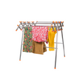 Lotus Stainless Steel Clothes Drying Stand Foldable Durable Multi-Level Laundry Rack