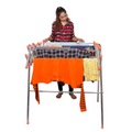 Lotus Stainless Steel Clothes Drying Stand Foldable Durable Multi-Level Laundry Rack