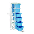Parasnath Boxo 6 Layer Blue Drawer – Multi-purpose storage with wheels