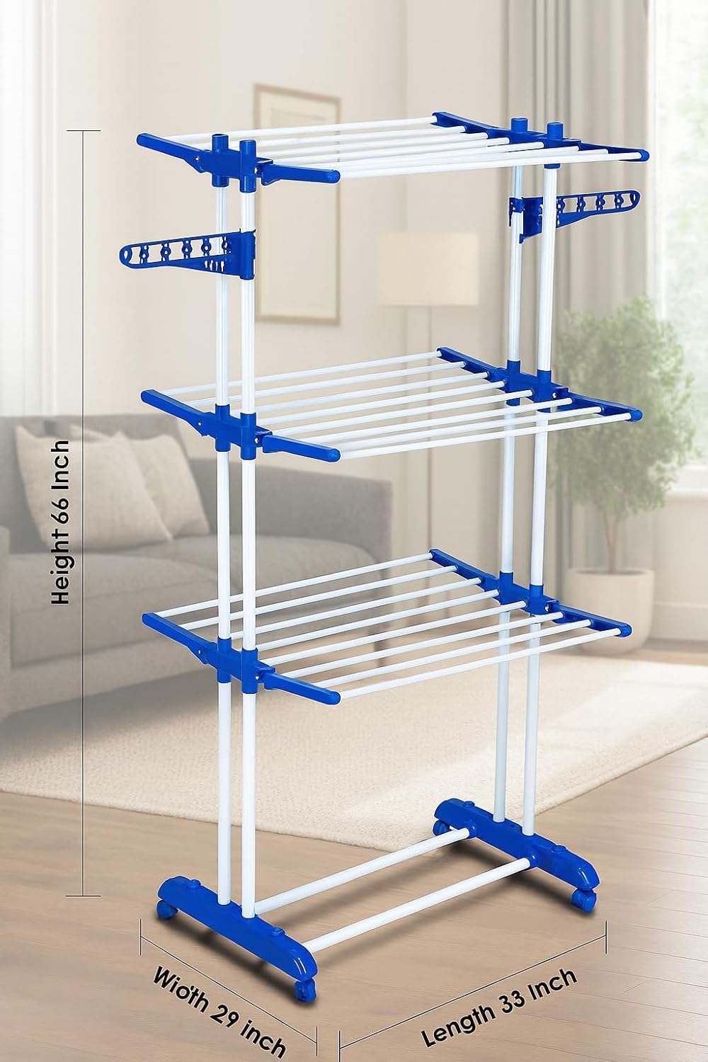 PARASNATH Prime Stainless Steel 2 Poll Clothes Drying Stand
