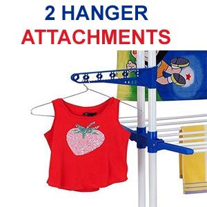 Parasnath Prime Steel Mini Poll Clothes Drying Stand Foldable with Breaking Wheel