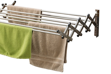 Parasnath 30 Inch Wall Stainless Steel Clothes Drying Stand 7 Pipes Foldable