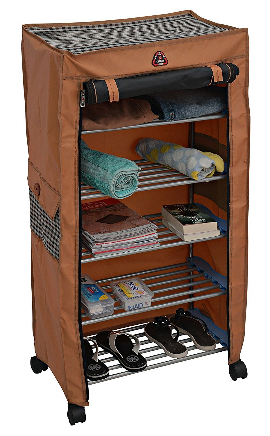PARASNATH Trendy Cloth Shoe Rack with 5 Shelves 