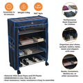 PARASNATH Trendy Cloth Shoe Rack with 4 Shelves 