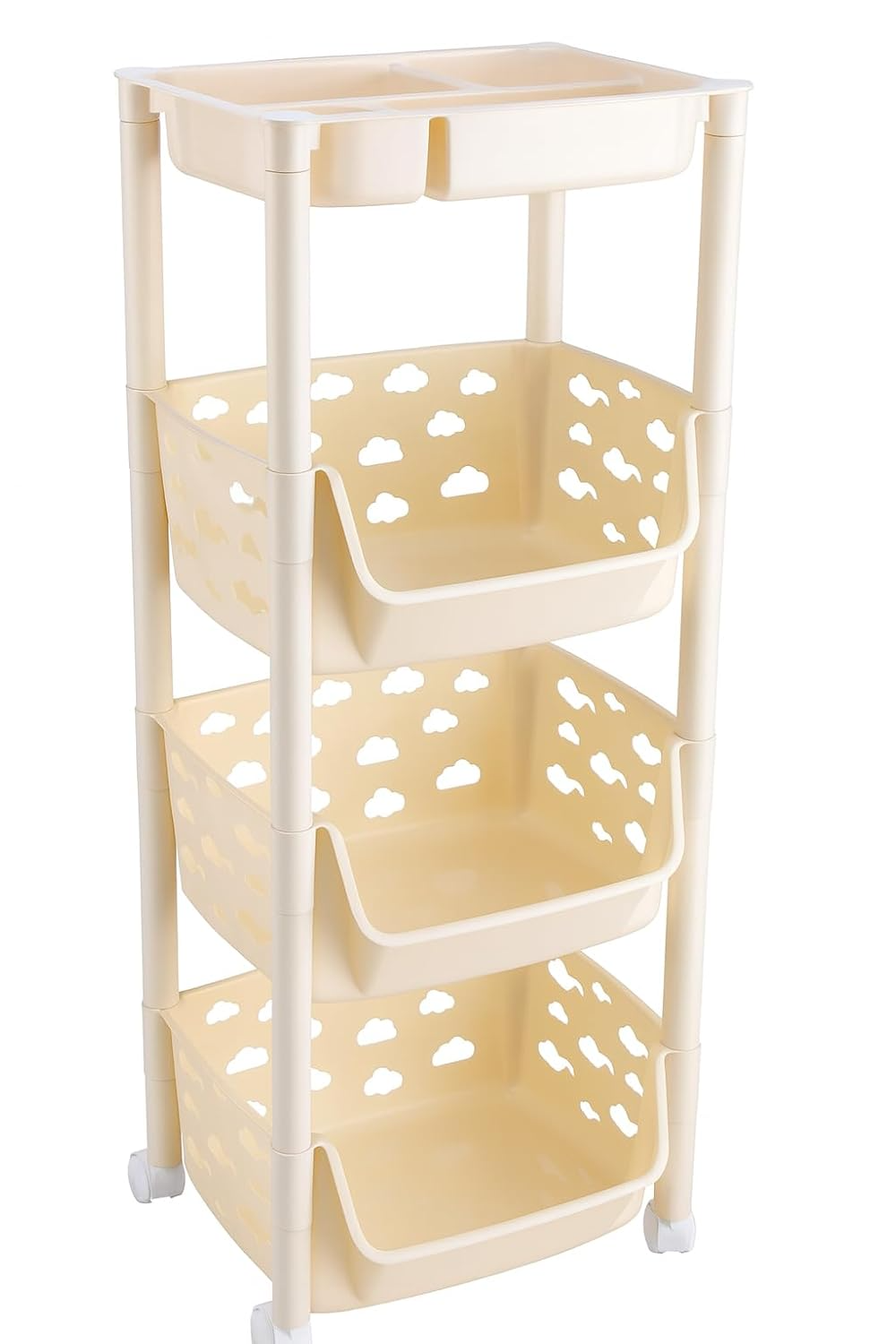 PARASNATH SKEP 3+1 Layer Kitchen Trolley – multipurpose fruit & vegetable storage rack