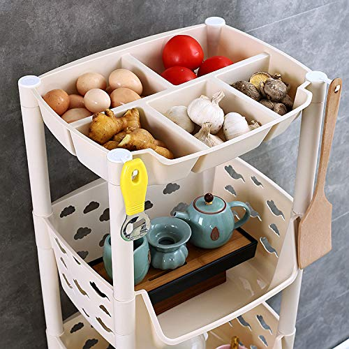 PARASNATH SKEP 3+1 Layer Kitchen Trolley – multipurpose fruit & vegetable storage rack