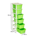 Parasnath Boxo 6 Layer Green Drawer – Multi-purpose storage with wheels