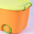 PARASNATH 45L Green-Yellow Rolling Storage Box with Wheels