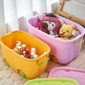 PARASNATH 45L Green-Yellow Rolling Storage Box with Wheels