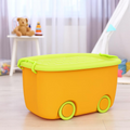 PARASNATH 45L Green-Yellow Rolling Storage Box with Wheels