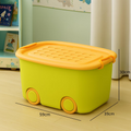 PARASNATH 45L Green-Yellow Rolling Storage Box with Wheel