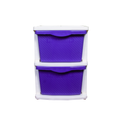PARASNATH Boxo 2 Layer Purple Modular Drawer Storage System with wheels 