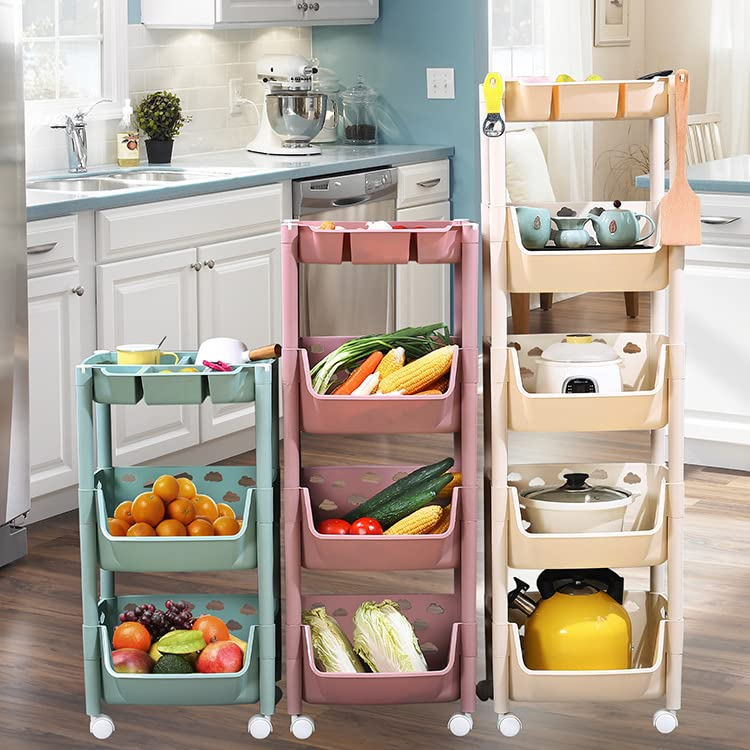 PARASNATH SKEP 4+1 Layer Kitchen Trolley – multipurpose fruit & vegetable storage rack