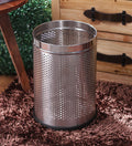 Parasnath Stainless Steel Perforated Round Dustbin Durable Indoor Outdoor