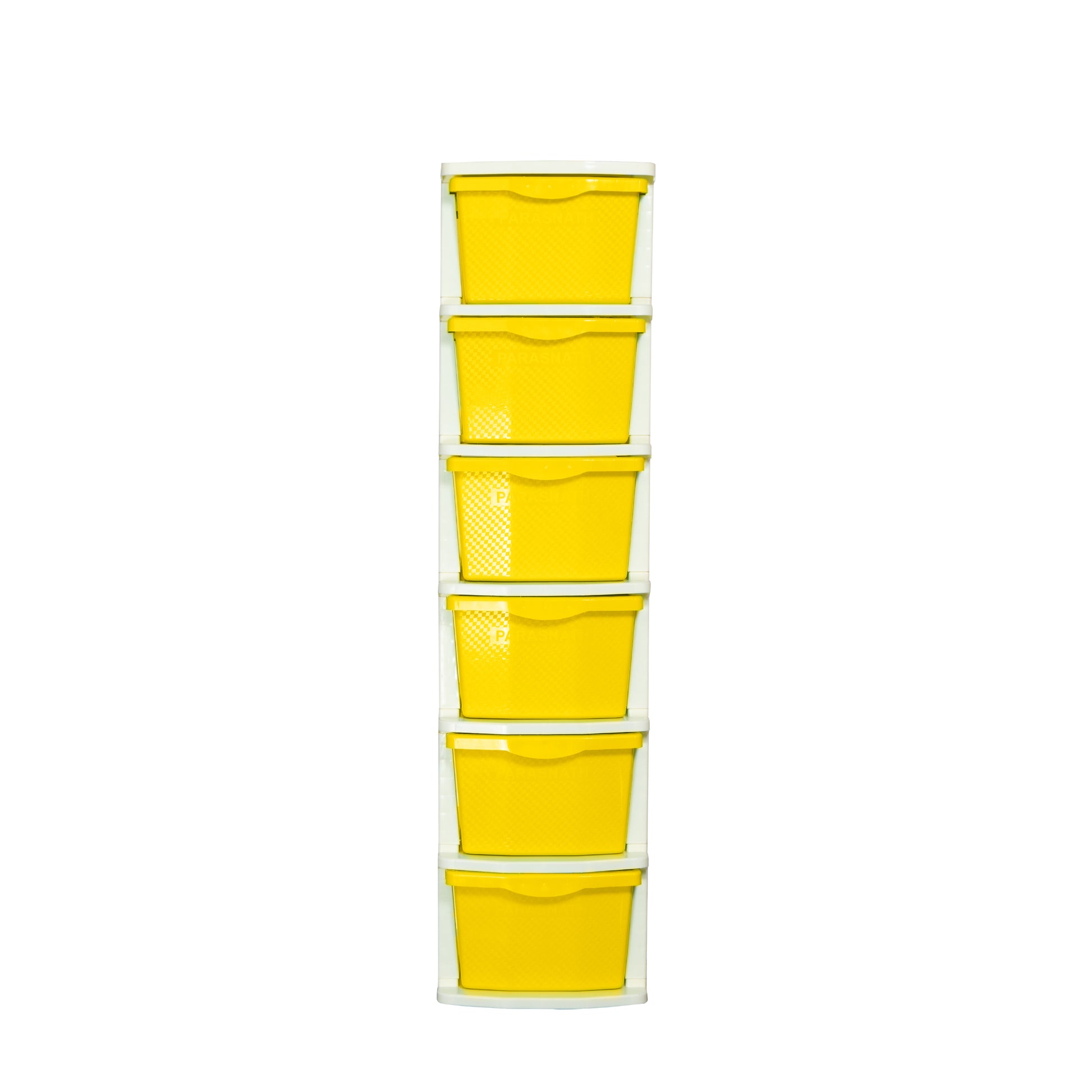 Parasnath Boxo 6 Layer Yellow Drawer – Multi-purpose storage with wheels