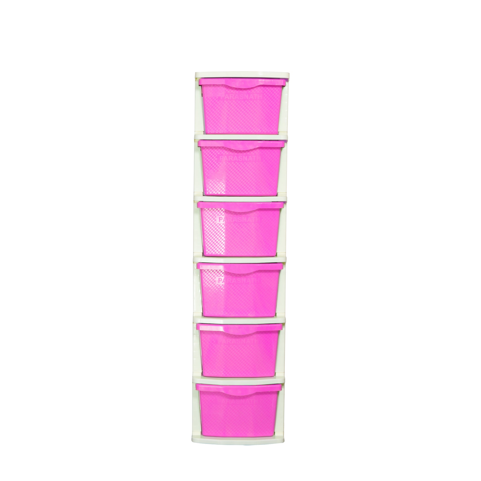 Parasnath Boxo 6 Layer Pink Drawer – Multi-purpose storage with wheels