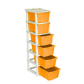 Parasnath Boxo 6 Layer Yellow Drawer – Multi-purpose storage with wheels
