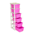 Parasnath Boxo 6 Layer Pink Drawer – Multi-purpose storage with wheels