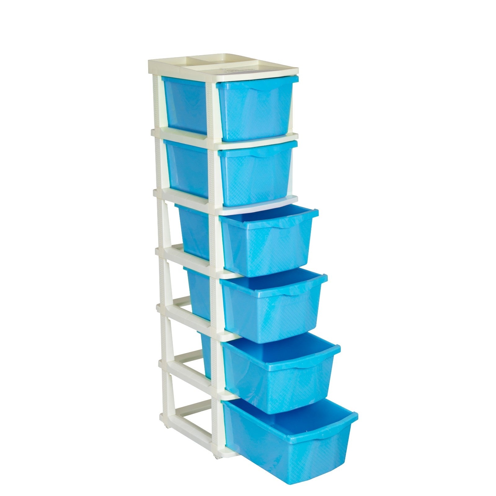 Parasnath Boxo 6 Layer Blue Drawer – Multi-purpose storage with wheels