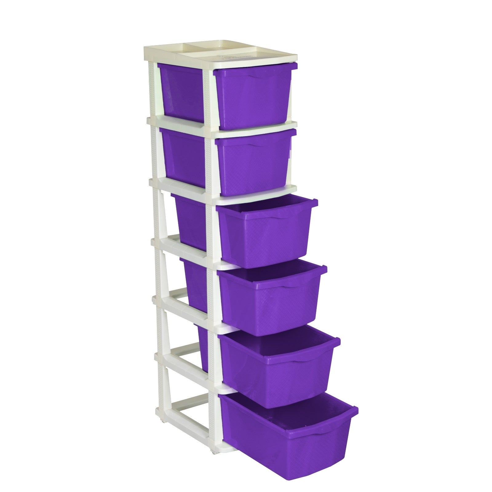Parasnath Boxo 6 Layer Purple Drawer – Multi-purpose storage with wheels