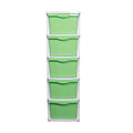 Parasnath Boxo 5 Layer Green Drawer – Multi-purpose storage with wheels