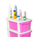 Parasnath Boxo 6 Layer Pink Drawer – Multi-purpose storage with wheels
