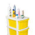 Parasnath Boxo 6 Layer Yellow Drawer – Multi-purpose storage with wheels