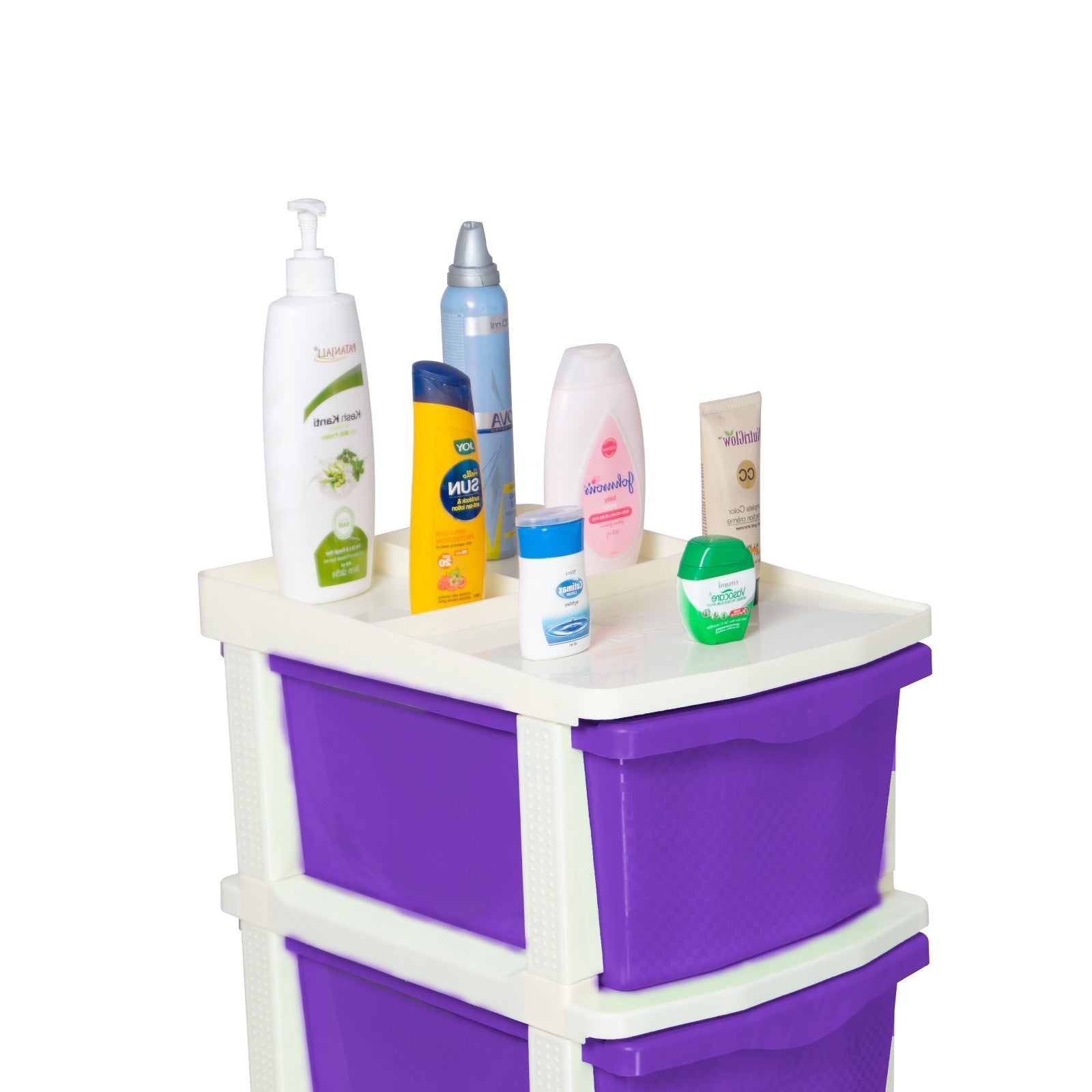 Parasnath Boxo 6 Layer Purple Drawer – Multi-purpose storage with wheels