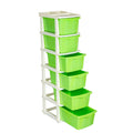 Parasnath Boxo 6 Layer Green Drawer – Multi-purpose storage with wheels
