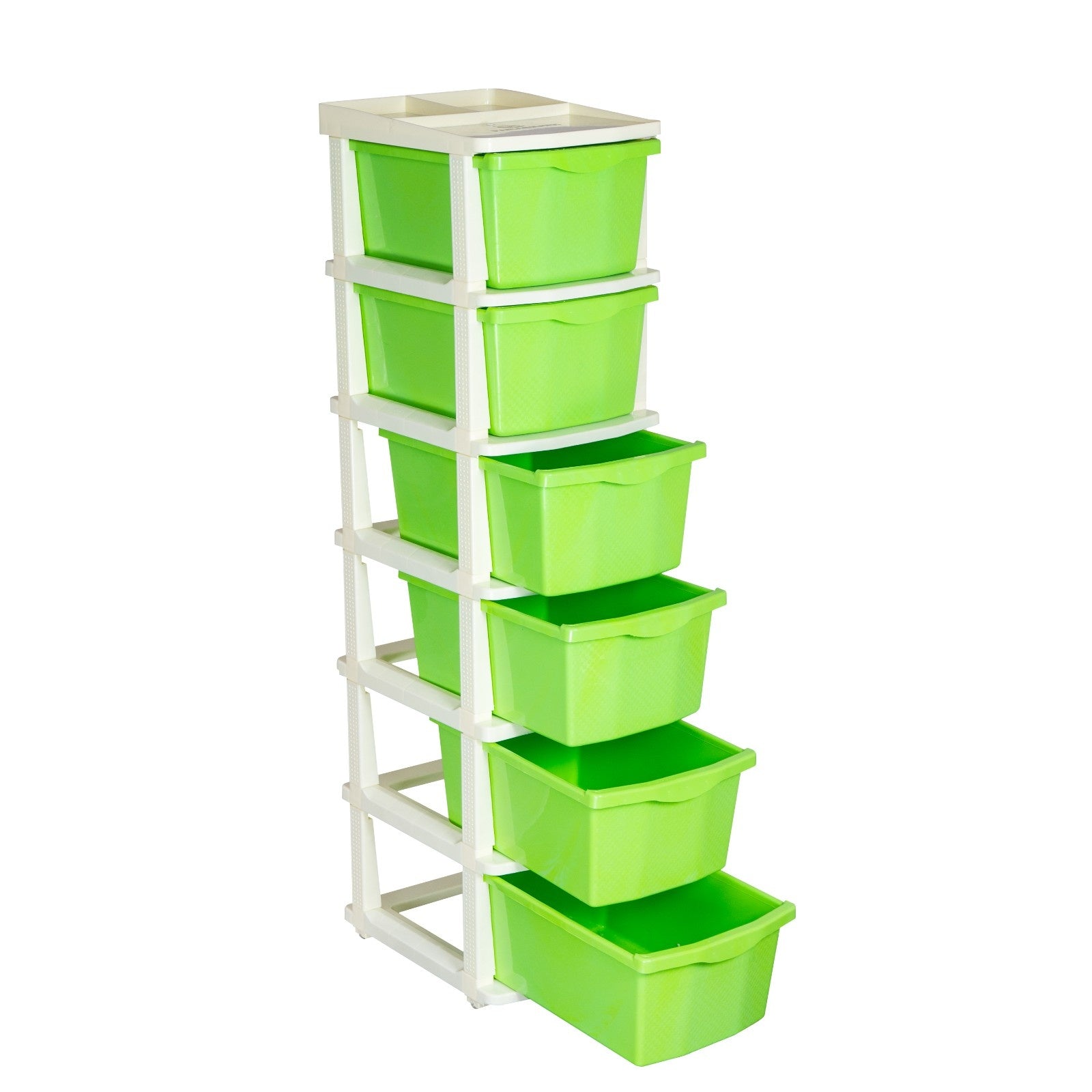 Parasnath Boxo 6 Layer Green Drawer – Multi-purpose storage with wheels