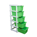 Parasnath Boxo 5 Layer Green Drawer – Multi-purpose storage with wheels