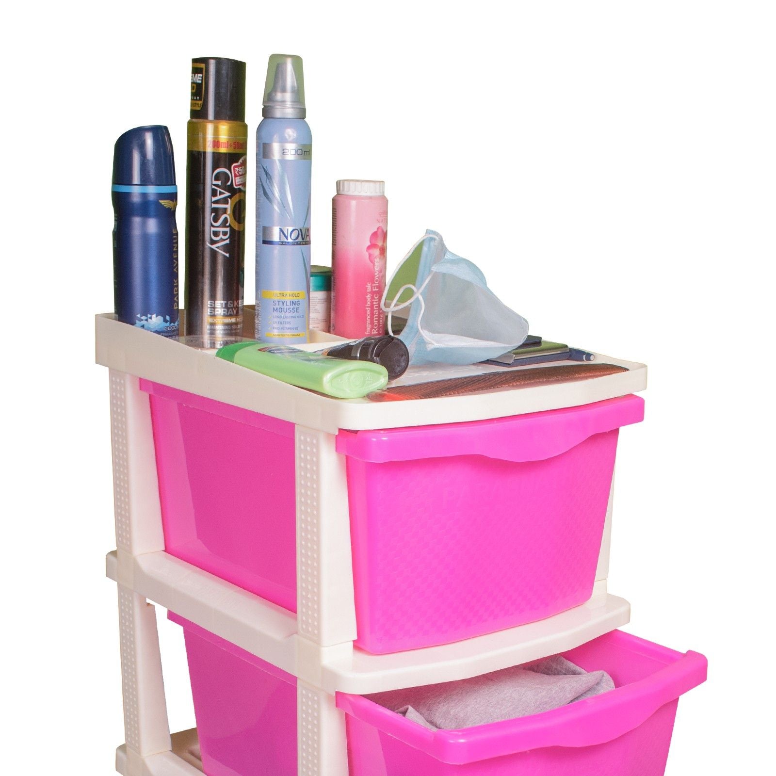 Parasnath Boxo 5 Layer Purple Drawer – Multi-purpose storage with wheels