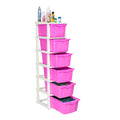 Parasnath Boxo 6 Layer Pink Drawer – Multi-purpose storage with wheels