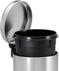Parasnath Stainless Steel Plain Pedal Dustbin With Plastic Bucket (12''X20''- 20 Liter) - PARASNATH