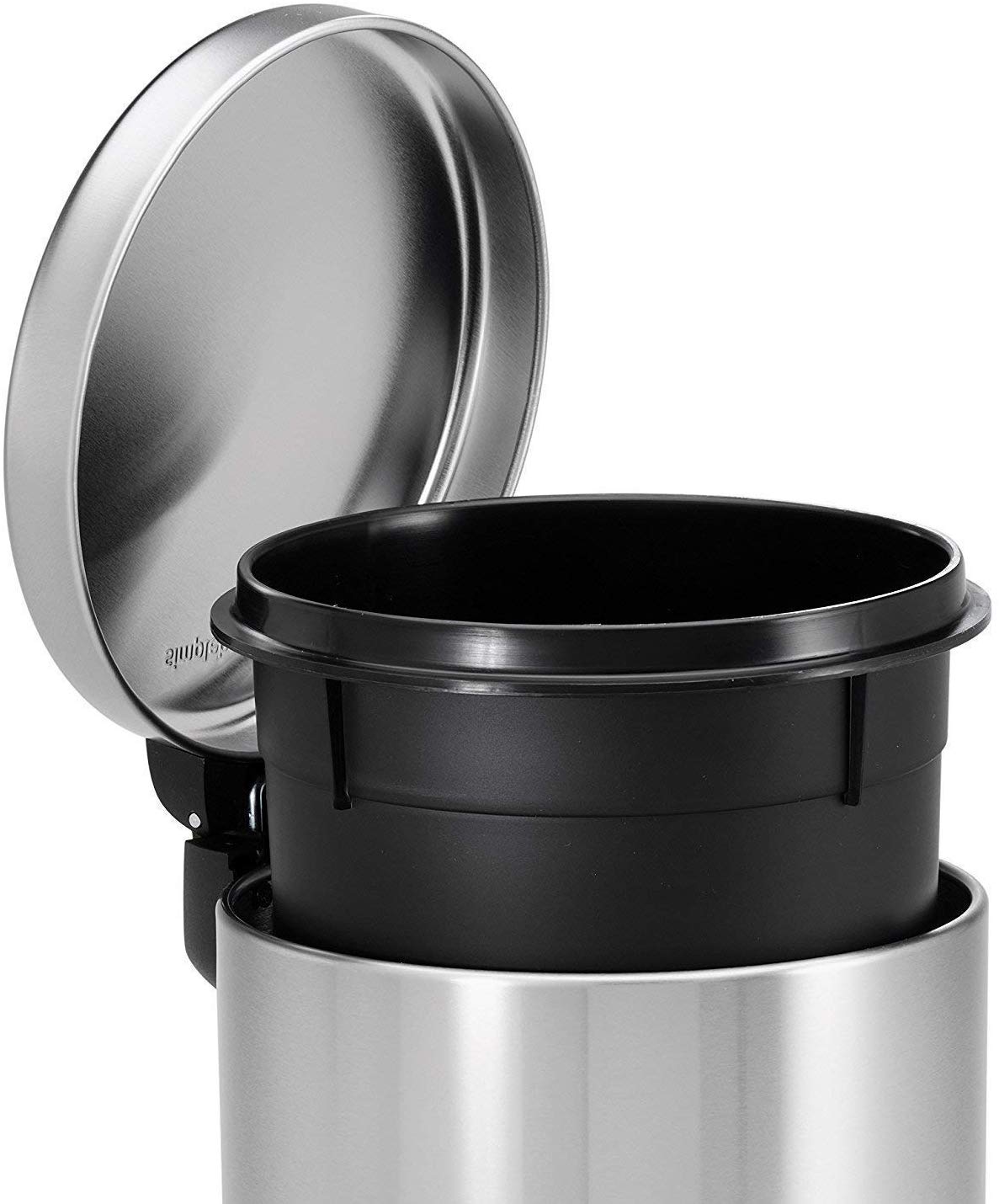 Parasnath Stainless Steel Plain Pedal Dustbin With Plastic Bucket (12''X20''- 20 Liter) - PARASNATH