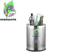 Parasnath 6L Stainless Steel Perforated Round Dustbin Durable Indoor Outdoor