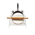 Parasnath 4-in-1 Stainless Steel Rolling Pin Holder with Chakla and Belan Stand