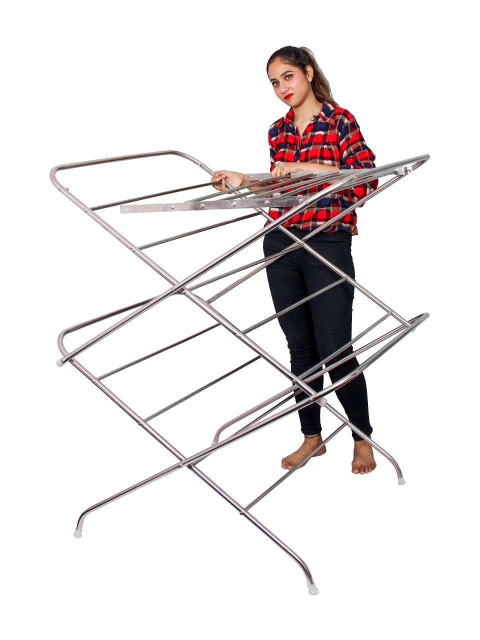 Parasnath Stainless Steel cloth  Drying Stand for Home & Balcony
