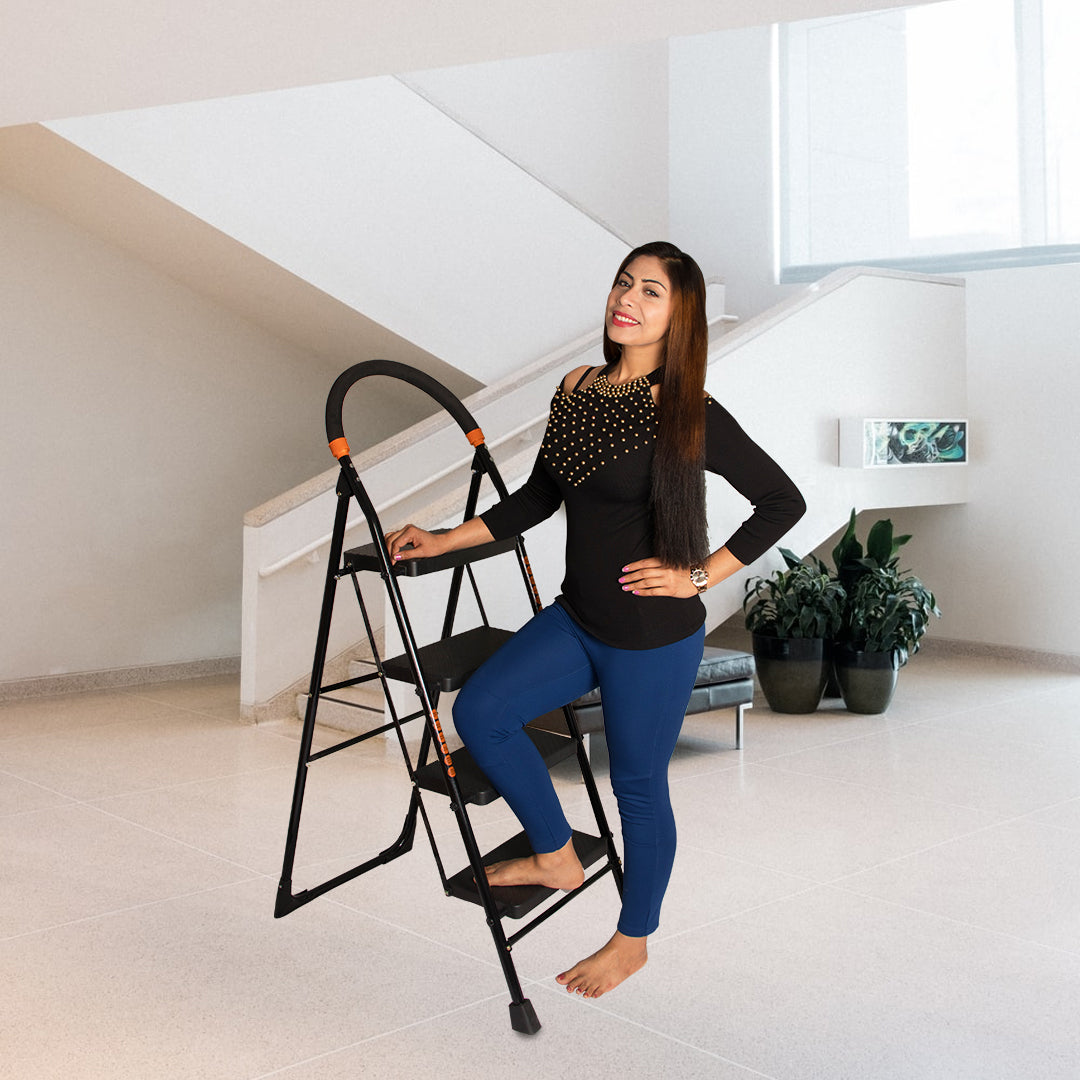 Parasnath Heavy Duty Folding Ladder 4 Steps – Powder Coated Steel