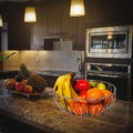 Parasnath Heavy Stainless Steel Vegetable and Fruit Bowl Basket 