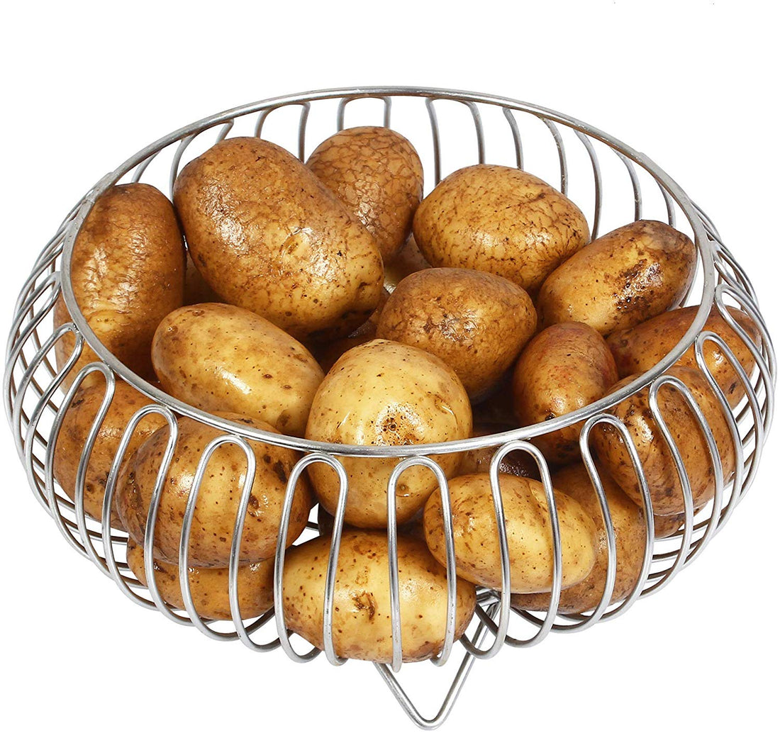Parasnath Heavy Stainless Steel Vegetable and Fruit Bowl Basket 