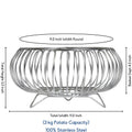 Parasnath Heavy Stainless Steel Vegetable and Fruit Bowl Basket 