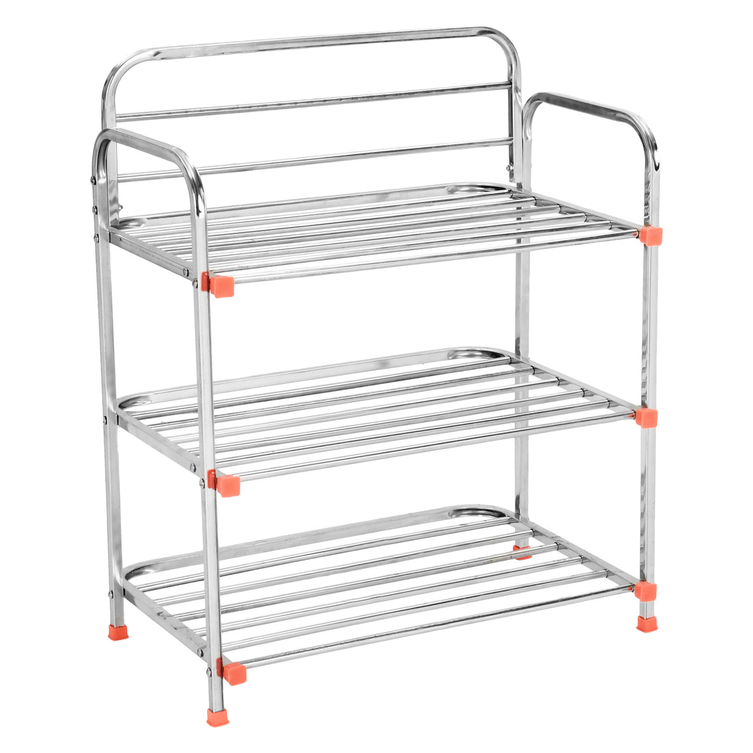 Parasnath 3 Layer Stainless Steel Shoes Stand Rack 