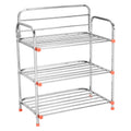 Parasnath 3 Layer Stainless Steel Shoes Stand Rack 