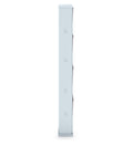 Parasnath Brown White Wall-Mounted 4-Shelf Shoe Rack Lockable Organizer