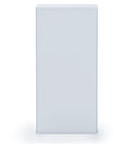 Parasnath Pure White Wall Shoe Rack 3 Shelves Slim Lockable Steel Shoe Stand for Home and Outdoor