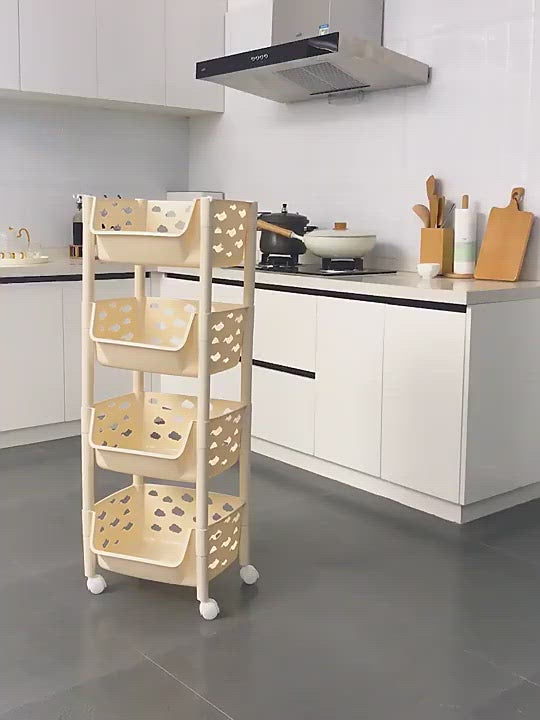 PARASNATH SKEP 2+1 Layer Kitchen Trolley – multipurpose fruit & vegetable storage rack