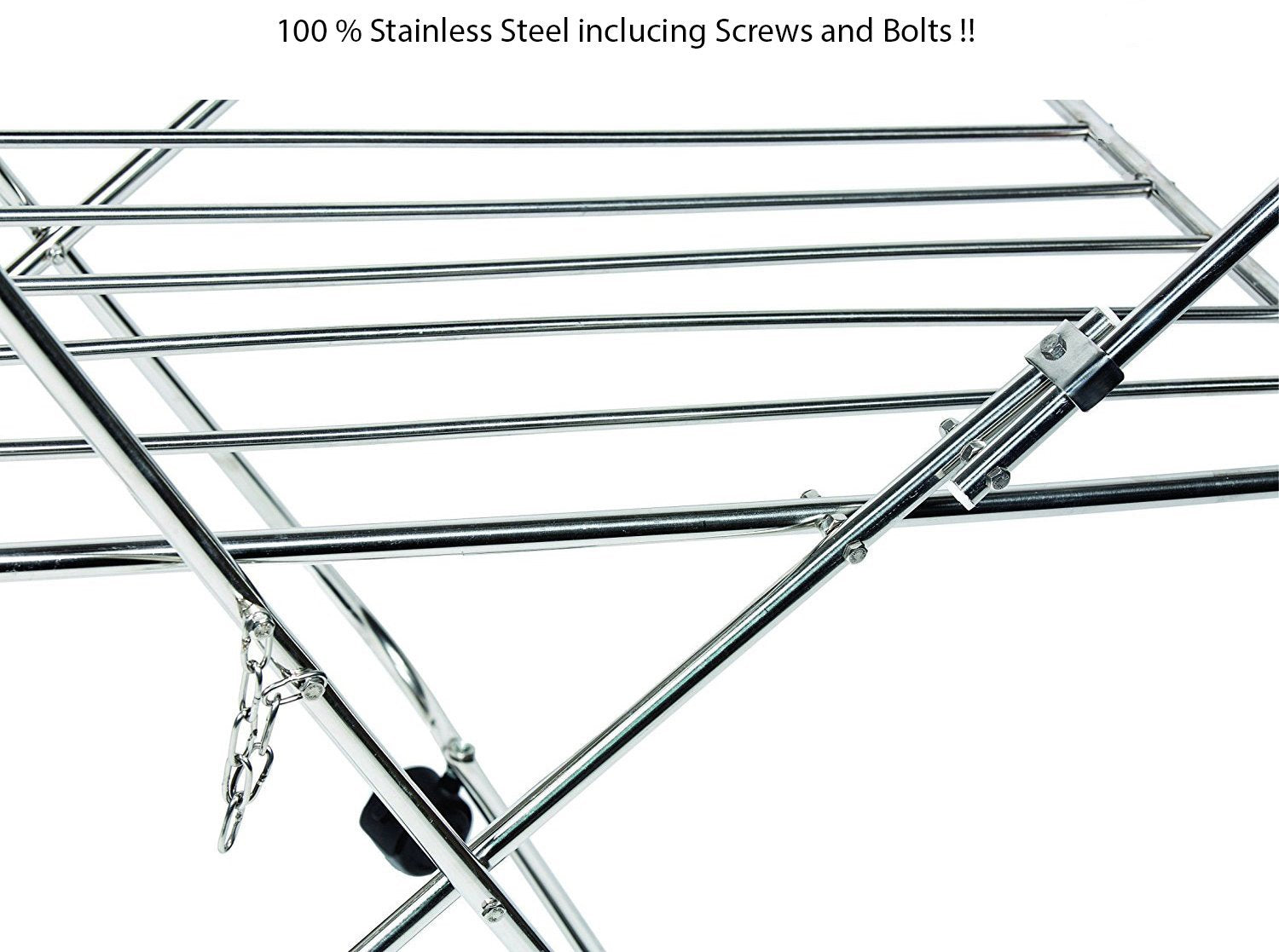 Parasnath Prime Stainless Steel Butterfly Extra Large Foldable Clothes Drying Stand
