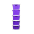 Parasnath Boxo 5 Layer Purple Drawer – Multi-purpose storage with wheels