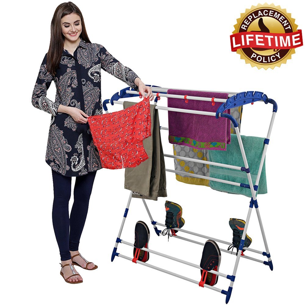PARASNATH Steel Mini Robot Drying Cloth Stand 